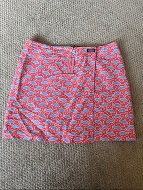 Vineyard Vines Coral Patterned Skirt